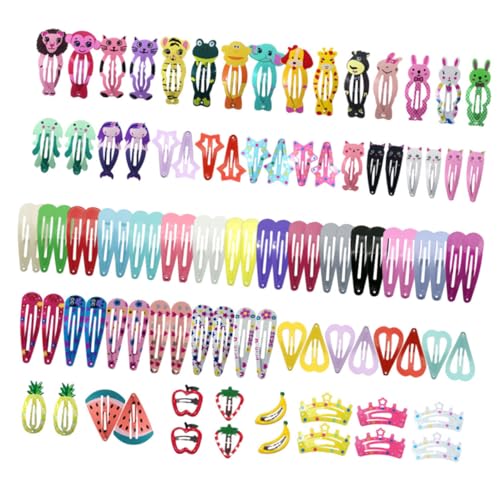 Mikinona 100stücke Cartoon Haarnadeln Für Junge Mädchen Verschiedene Cartoon Haarspangen Tier Haarspangen Styling-kopfschmuck-zubehör Verschiedene Formen von Mikinona