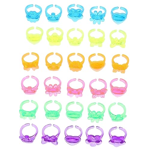 Mikinona 100 Stück Kunststoffringe für Bunte Cartoon Finger Ringe Mitbringsel für Partys Schmuck für Mädchen Sicher und Bequem zu Tragen Zufällige Farbe Mikinona 100 Stück Kunststoffringe für Bunte Cartoon Finger Ringe Mitbringsel für Partys Schmuck für Mädchen Sicher und Bequem zu Tragen Zufällige Farbe von Mikinona