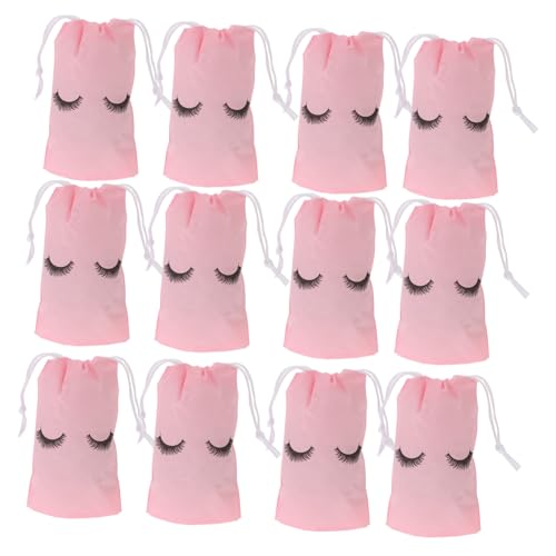 Mikinona 100 Stück Tragbare Kosmetiktaschen mit Kordelzug Eva Makeup Beutel Leichte Reise Organizer für Schminke und Toilettenartikel Praktische Aufbewahrungstaschen für Unterwegs von Mikinona