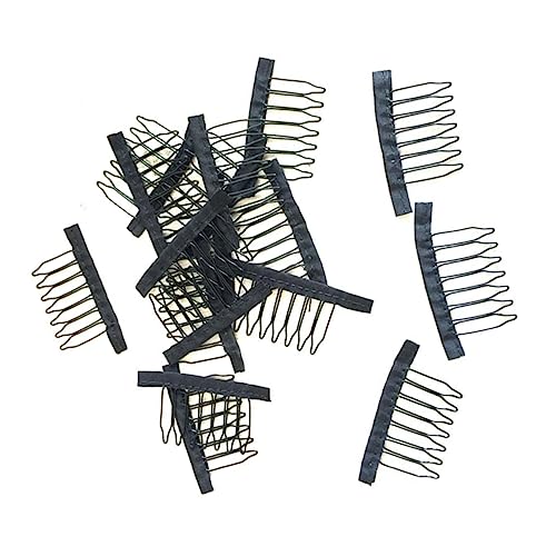 Mikinona 10stücke Zähne Perückenkamm-clip Stahl Netzkamm-clip Für Spitze Perückenclip Für Kappen Haar Zubehör Für Damen Salon Hilfsmittel von Mikinona