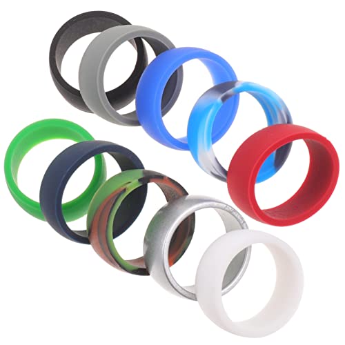 Mikinona 10stücke Pack Silikonringe Für Fitness Rutschfeste Outdoor-sportringe Mit Ergonomischem Design Widerstandsfähige Sport-fingerringe Für Männer Und Frauen Mikinona 10stücke Pack Silikonringe Für Fitness Rutschfeste Outdoor-sportringe Mit Ergonomischem Design Widerstandsfähige Sport-fingerringe Für Männer Und Frauen von Mikinona