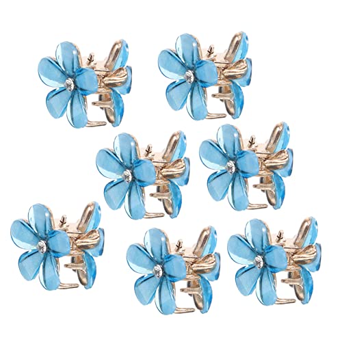 Mikinona 10st Kamelie Haarspange Mini-blumen-haarspangen Mini-haarspange Haarspangen Für Kinder Mini-krallenclips Kleine Krallenclips Cliplegierungsblätter Sind Glas Kristall Kleiner Griff von Mikinona