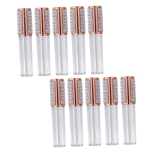 Mikinona 10stücke Leere Lip Gloss Zauberstab Rohre Nachfüllbare Lip Gloss Behälter Für DIY Kosmetik Lipgloss-Tube Lipgloss-Flaschen Leere von Mikinona