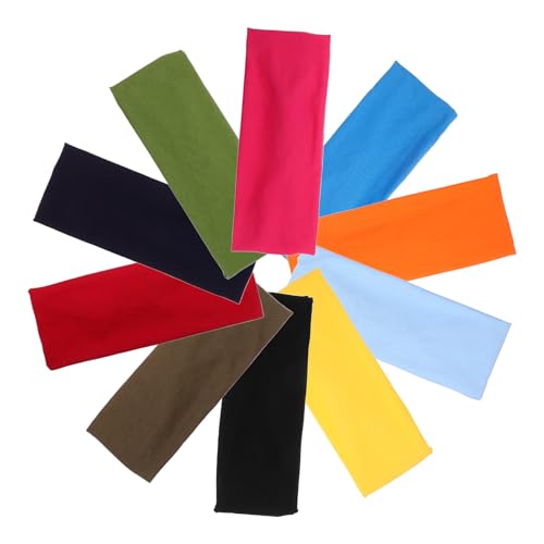 Mikinona 10stücke Teiliges Stirnbänder Für Damen Atmungsaktive Und Rutschfeste Fitness-schweißbänder Für Yoga Laufen Und Sportaktivitäten Verschiedenen Farben von Mikinona