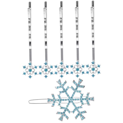 Mikinona 2sets Schneeflocke Haar Kinder Kinder Haar Clip Set Mixed Band Haarspangen Zubehör 6 Stücke * 2 von Mikinona