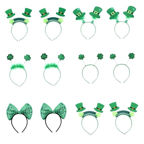 Mikinona 12 Stück Irisches Stirnband-design Für Die St. Patricks Day-party Festival-dekoration Zufälliger Stil von Mikinona