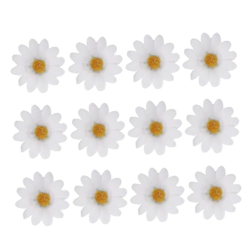 Mikinona 12 Stück Gänseblümchen Haarspange Kunstblumen Farbe Mädchen Haarschmuck Clips Kleinkind Französisches Gänseblümchen Haarschmuck Blumen Haarspange Geformt Süß Für von Mikinona