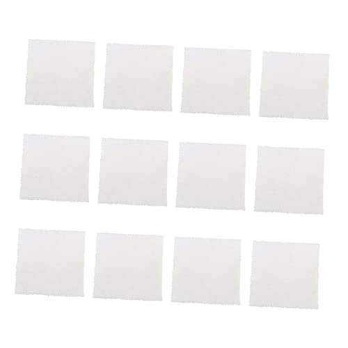 Mikinona 12 Stück Weiche Waschlappen aus Mikrofaser Quadratische Saugfähige Handtücher Weiß für Tägliche Gesichtswaschen und Strapazierfähig und Hautfreundlich von Mikinona