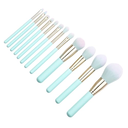 Mikinona 12stücke Kosmetikpinselset Holzgriff Nylonborsten Puderpinsel Professionelles Make-up Pinselset Für Damen von Mikinona