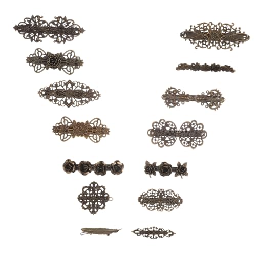 Mikinona 14stücke Frühling Haar Clips Für Frauen Mädchen Mit Metall Haarnadeln Haarspangen Zarte Haar Zubehör Retro Vintage Kopfspangen Haardekoration von Mikinona