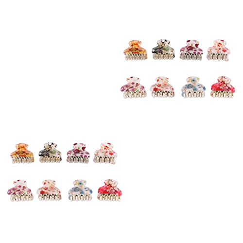 Mikinona 16stücke Teiliges Blumen-haarklammern Für Frauen Und Mädchen Kleine Haarclips Für Pferdeschwanz Und Alltag Rutschfeste Haarspangen Floral-design von Mikinona