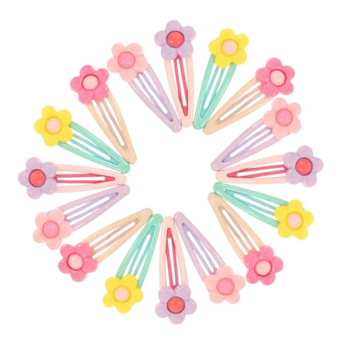 Mikinona 16 Stück Teiliges Bunte Koreanische Haarspangen für Mädchen Leichte Langlebige Kleine Blüten Haarclips für und Alltag Verspielte Farbenfrohe Haaraccessoires im Hyuna Stil von Mikinona