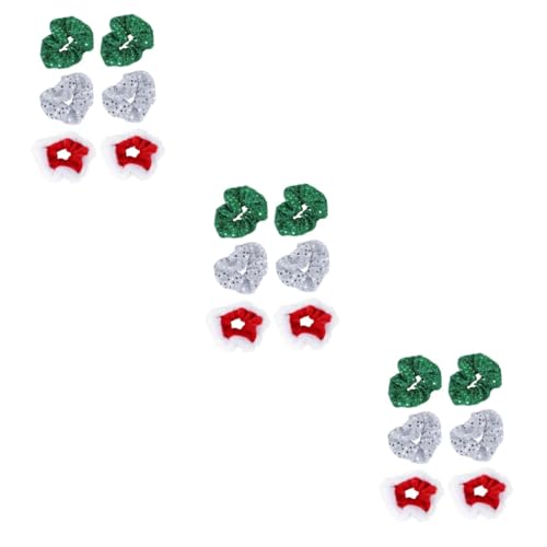 Mikinona 18stücke Teiliges Weihnachts Haargummis Mit Pailletten Elastische Haargummis Für Damen Und Mädchen Modische Haaraccessoires Für Festliche Anlässe Und Alltag von Mikinona