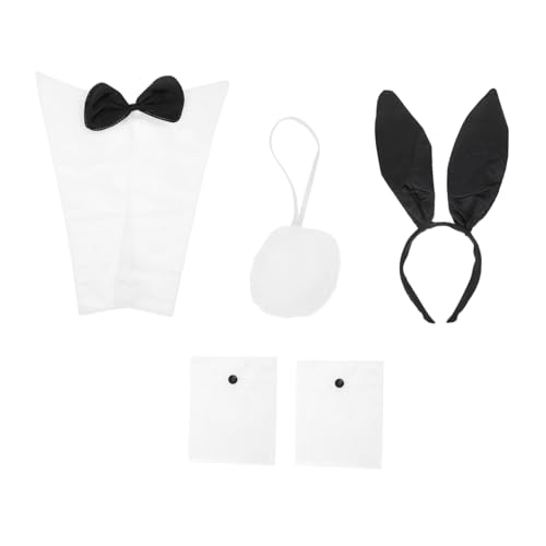 Mikinona 1satz Bunny Kostümset Mit Haarreif Kragen Und Armstulpen Für Halloween Und Cosplay-events Teiliges Set Für Erwachsene Und Teenager von Mikinona