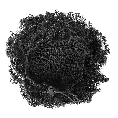Mikinona 1stück Afro Bouffant Perücke Für Damen Synthetische Kurze Lockenperücke Schwarz Für Cosplay Partys Und Alltag Natürlicher Look Und Hoher Tragekomfort von Mikinona