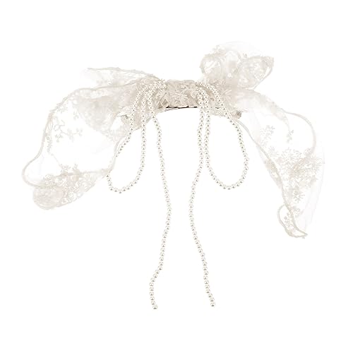 Mikinona 1stück Lace Hair Bow Clip Für Mädchen Und Frauen Dekorative Haarklammer Im Französischen Stil Für Partys Und Alltägliche Anlässe Langlebig Und Leicht Elegantem von Mikinona