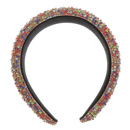 Mikinona Haarreif Breit Damen Stirnband Mit Strasssteinen Aus Flanell Material Für Frauen Mädchen Zum Tragen Bei Partys Und Anlässen von Mikinona