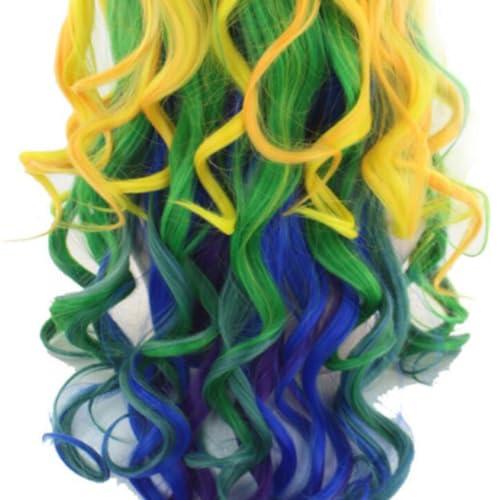 Mikinona 1Stk Frauenhaarperücke Halloween-Regenbogenperücke Cosplay-Perücke perücken Frauen, die Haarperücke stylen Perücke für Cosplay Locken Kleidung bilden Fräulein von Mikinona