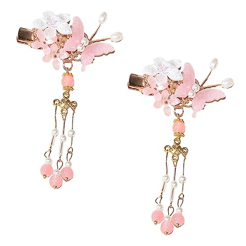 Mikinona 1paar Vintage Chinesische Quaste Haarspange Haarnadeln Mit Blumen-design Für Festliche Anlässe Für Kleine Mädchen Und Haarstyling Mikinona 1paar Vintage Chinesische Quaste Haarspange Haarnadeln Mit Blumen-design Für Festliche Anlässe Für Kleine Mädchen Und Haarstyling von Mikinona