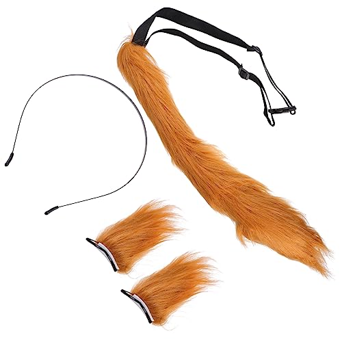 Mikinona 1satz Furry Ears Tail Cosplay Set Für Partys Halloween Geburtstagsfeiern Weiche Tierohren Haarspangen Und -accessoire Tierkostüme Für Erwachsene von Mikinona