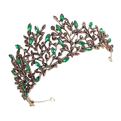 Mikinona Wunderschönes Vintage Blatt Haar Accessoire Strass Krone Hochzeitskleid Brautjungfern Wahl von Mikinona