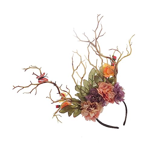 Mikinona Geweih-stirnband Zweig-blumen-design Schickes Und Modisches Party-stirnband Für Damen von Mikinona