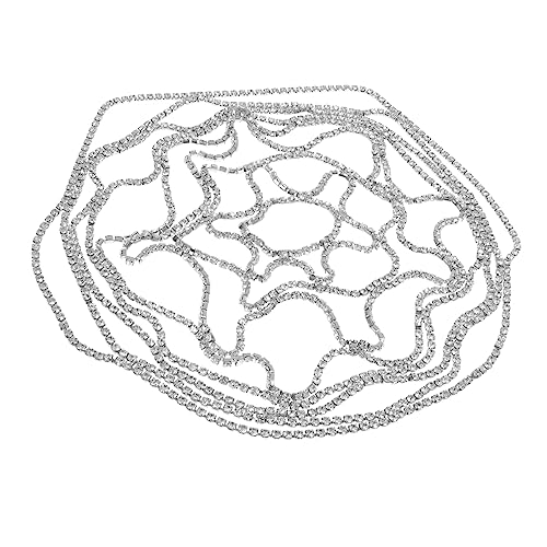 Mikinona Kopf Kette Hochzeit Braut Strass Headwear Schmuck Für Frauen Mädchen Frisuren Accessoires Hochzeitskopfschmuck Modekopfkette Weibliches Haaraccessoire von Mikinona