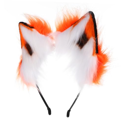 Mikinona Haarreif Aus Simulierter Ohr Haar Einstellbare Haar Decor Party Kopfschmuck Für Hochzeit Und Party Mit Exquisiter Verarbeitung Und Hoher Elastizität von Mikinona