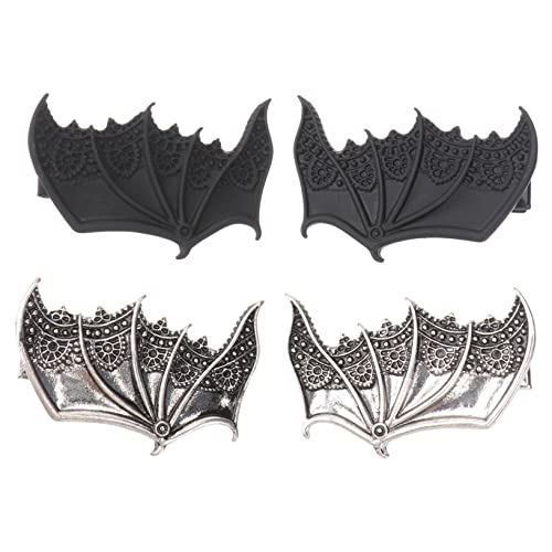 Mikinona 2paare Teufelsflügel Haarspangen Halloween Cosplay Bat Accessoires Für Mädchen Antik Für Partys Und Kostüme von Mikinona