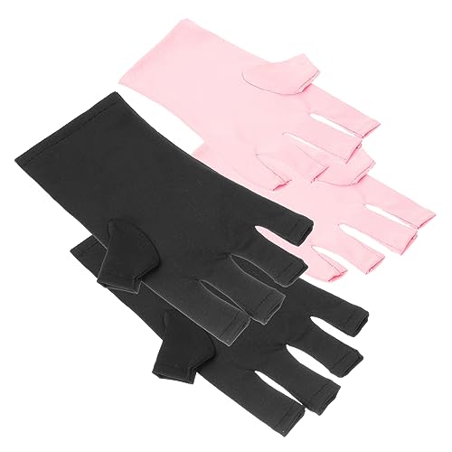 Mikinona Uv-maniküre-handschuhe Halbfinger Sonne Nail Art Zubehör von Mikinona