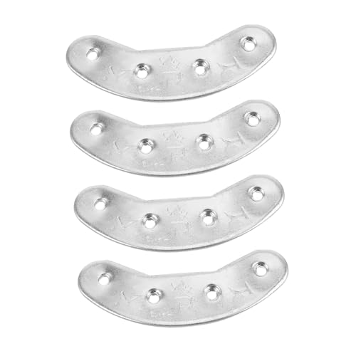 Mikinona 2 Paare Metallabsatzplatten Schuhreparaturset Hochfeste Schutzplatten für Herren Stiefelabsatz Anti-verschleiß Taps Einfach zu Montieren Für Outdoor und Alltag Geeignet von Mikinona