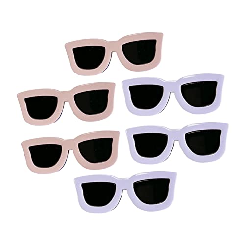 Mikinona 12stücke Sonnenbrillen-förmige Haarklammern Für Mädchen Lustige Haarspangen Für Kreative Frisuren Für Partys Feiertage Und von Mikinona
