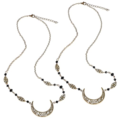 Mikinona Kette Haarschmuck 2 Stk Kristall Dekorative Kopfbedeckungen Für Frauen Mädchen Vintage Retro von Mikinona