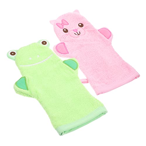 Mikinona 2stücke Dusche Peeling Handschuhe Für Junge Mädchen Badehandschuhe Waschhandschuhe Badezubehör Schrubben Mitts Hautschrubbhandschuh von Mikinona