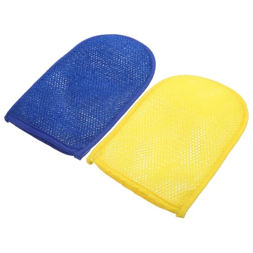 Mikinona Peeling-handschuhe Für Die Dusche 2-teiliges Set Sanfte Badehandschuhe Für Männer Duschgel Schrubberbeutel Tiefenreinigungshandschuhe von Mikinona