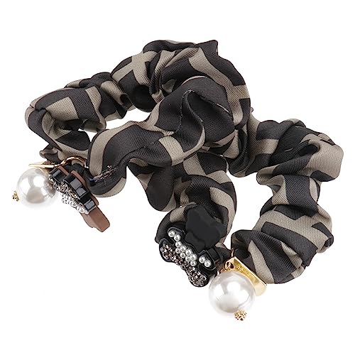 Mikinona 2 Stück Haare tragen groß Griffe Bands Pferdeschwanz-Haarseile Haarband Haarseile dehnen einfache Haarsträhnen Dame Haar Seile damen haarbänder Dame Haargummis Stoff von Mikinona