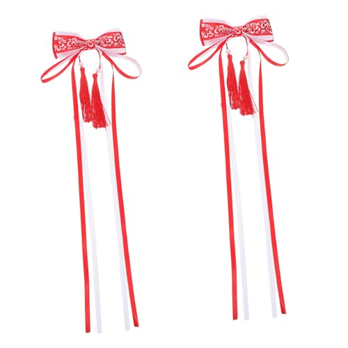 Mikinona 2stücke Haarschmuck Im Chinesischen Stil Mit Schleifen Und Quasten Haarclips Für Und Mädchen Für Und Festliche Anlässe von Mikinona