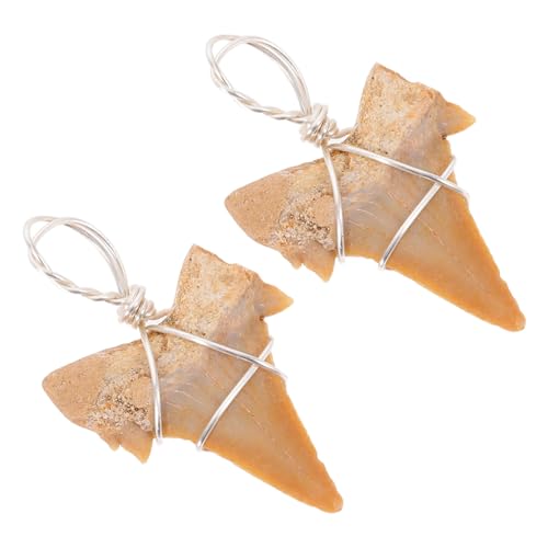 Mikinona 2stücke Haifischzahn-dekor Anhänger Halskette Mit Charms Für Männer Und Geschenke Aus Hochwertigen Materialien Mit Exquisitem Design von Mikinona