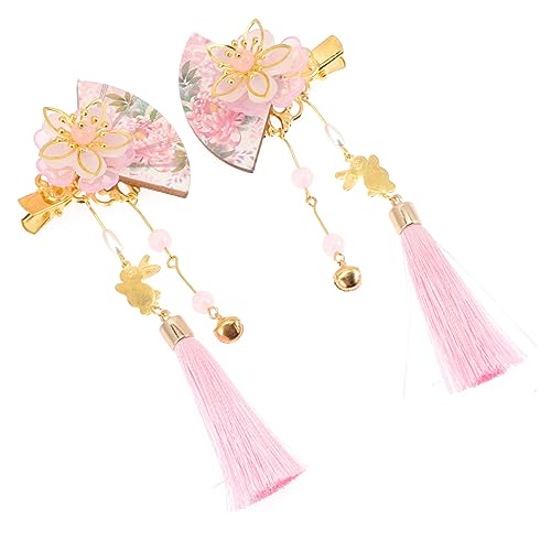 Mikinona 2 Stück Japanische Quasten Haarspangen Dekorative Blumenhaarclips für Damen Hochzeits und Karnevalsaccessoires Robust und für Fotoshooting und Alltag von Mikinona