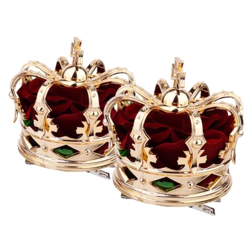 Mikinona 2 Stück Mädchen Haarnadel Haarspangen Haarschmuck Rot Leicht Rutschfest Bequem für Geburtstagsfeier Party Hochzeit Vielseitig Kombinierbar von Mikinona