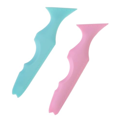Mikinona 2 Stück Silikon Eyeliner Schablonen Wiederverwendbar Mehrwinkel Make up Hilfsmittel für Präzisen Lidstrich und Wimpernzeichnung Leicht Tragbar Geeignet für Anlässe von Mikinona
