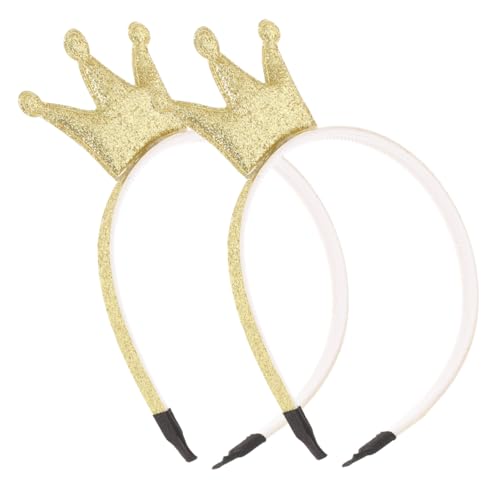 Mikinona 2 Stück Teiliges Glitzerndes Haarband Leichter Bequemer Haarschmuck für Mädchen Festliche Kopfbedeckung mit Strahlendem Glanz für Geburtstagsfeiern Hochzeiten und Partys von Mikinona