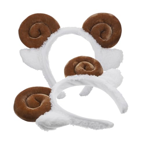 Mikinona 2stücke Schaf Ohren Haarband Aus Stirnband Für Cartoon Haarband Mit Schaf Ohren Bequemer Und Atmungsaktiver Kopfschmuck Für Halloween Und Diy von Mikinona