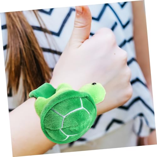 Mikinona 2 Stück Teiliges Plüsch Schnapparmband mit Niedlichen Schildkröten Weiche Baumwolle Tierisches Partygeschenk für Auffälliges Kuscheltier Armband für Alltag und Veranstaltungen von Mikinona
