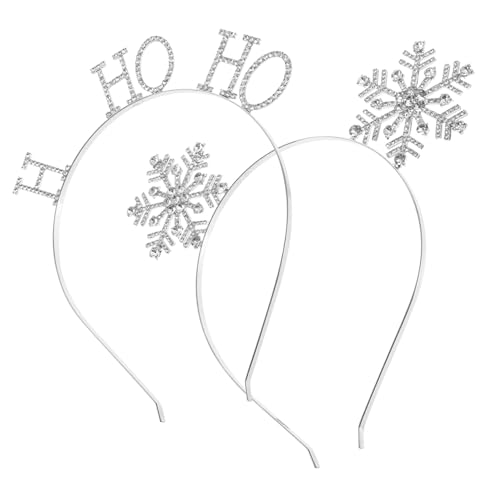 Mikinona Schöner Weihnachtskopfschmuck Weihnachtshaarband Festliches Schneeflocken-haar-accessoire von Mikinona