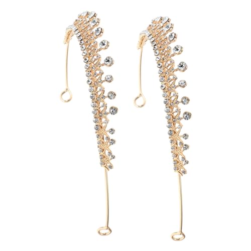 Mikinona 2 Stücke Braut Hochzeit Haar Zubehör Tiara Krone Für Frauen Geburtstag Krone Hochzeit Prom Tiara Für Mädchen Hochzeit Geburtstag von Mikinona