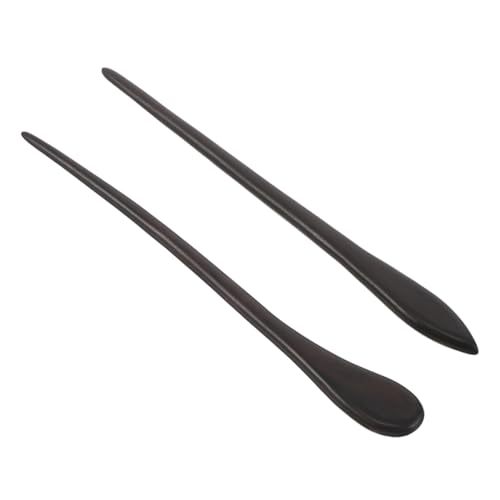 Mikinona 2 Stücke Teiliges Schwarzes Holz Haarstäbchen mit Zartem Quasten-design Handgefertigte Chinesische Vintage Holz Haarnadeln für Frauen Sanft zu Langem Haar für Traditionelle Hanfu von Mikinona