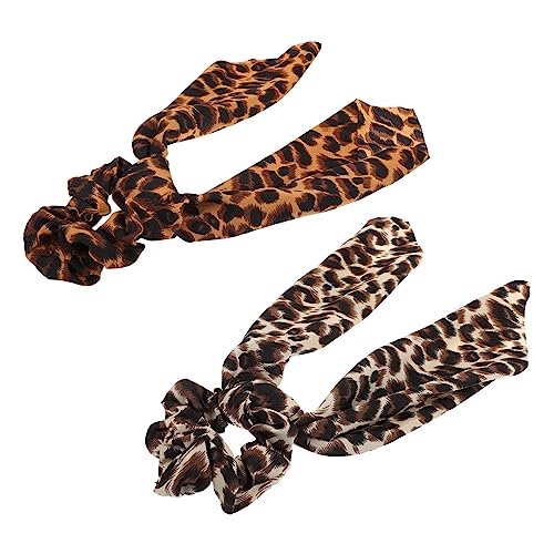 Mikinona 2stücke Haarring Für Damen Haargummis Haarseil Kopfbedeckung Kreative Haarbänder Tuch Haarschlaufe Haar Krawatten Headwear Für Frauen von Mikinona