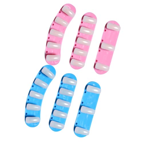 Mikinona 2-teiliges Maniküre-set Nailart- Übungsdisplay Mit Acrylbasis 20 Zufällig Ausgewählte Aufkleber Nagelwerkzeug Zum Üben Von Nailart von Mikinona