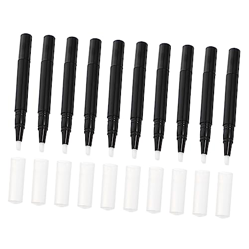 Mikinona 20 Stk Drehstift für Nagellack Nagelölstift Nagelhautölstift für Bilden Stifte nagellack aufbewahrung nail polish set Stift mit ätherischen Ölen Nagelernährungsstift Plastik Black von Mikinona
